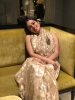 Handwoven Ivory Organza Silk Sari