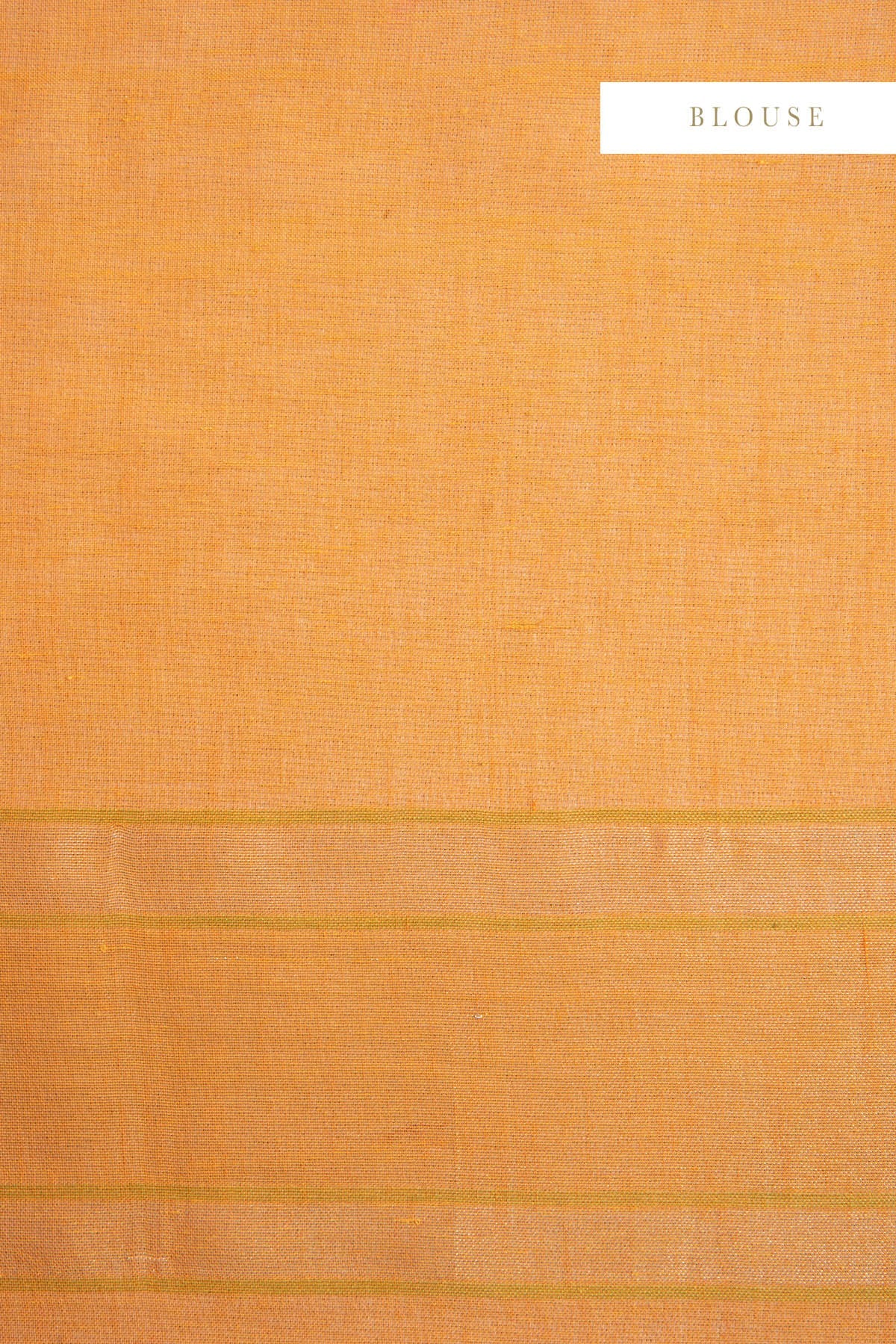 Handwoven Tangerine Real Zari Cotton Sari