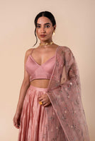 Handwoven Pink Silk Lehanga