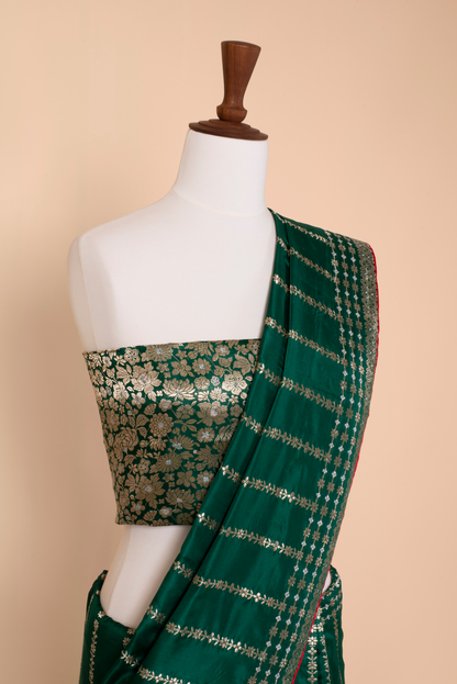 Handwoven Green Silk Saree