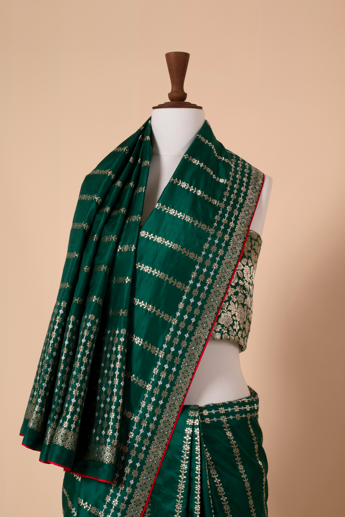 Handwoven Green Silk Saree