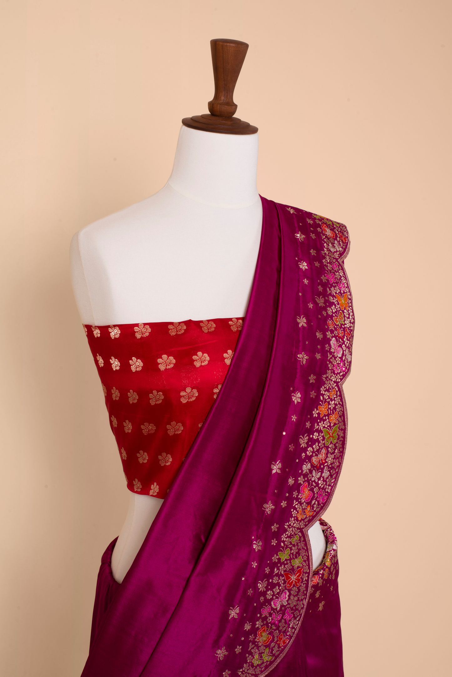 Handwoven Purple Silk Saree