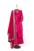 Paradise Pink Shawl Collar Kurta Set