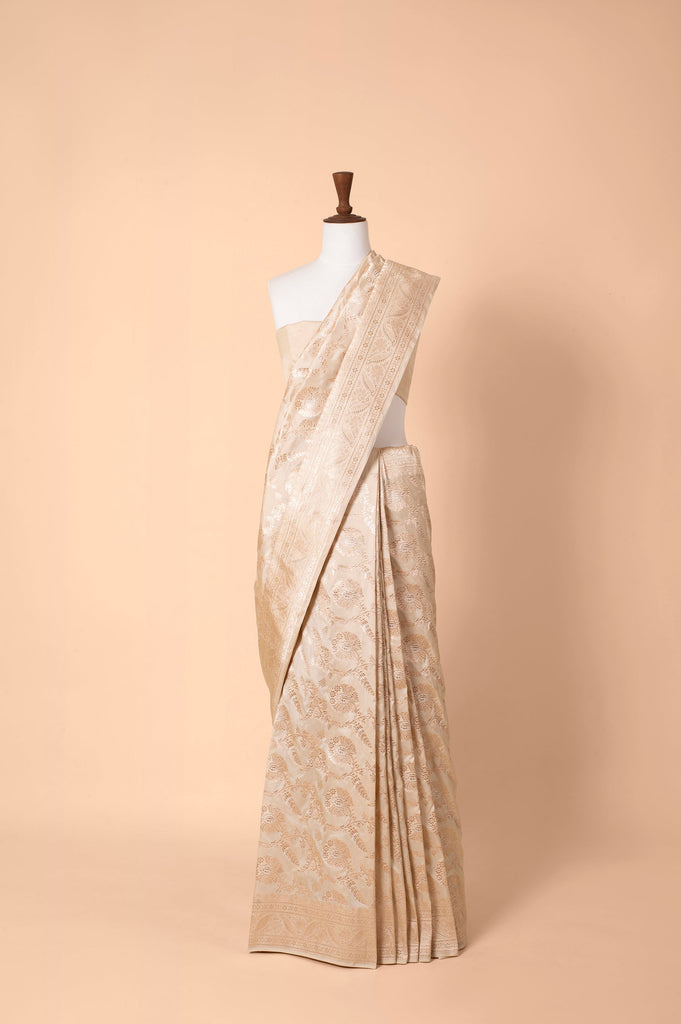 Handwoven Gold Silk Sari