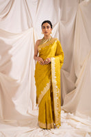 Handwoven Yellow Silk Saree