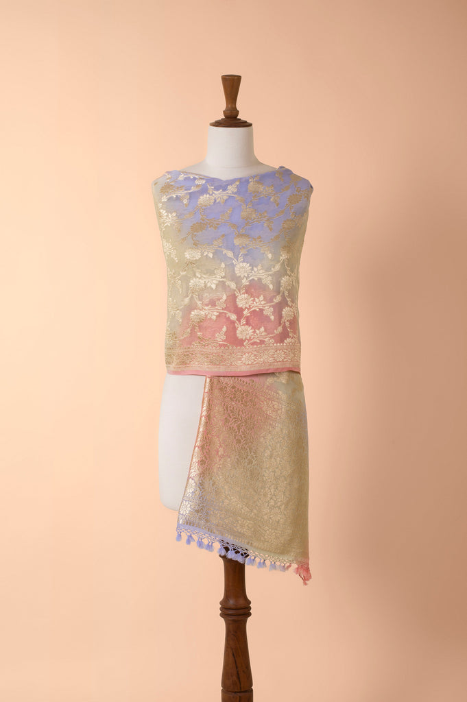 Handwoven Multi Colored Georgette Dupatta