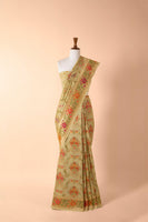 Handwoven Green Tussar Sari