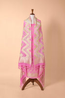 Handwoven Pink Georgette Suit Piece