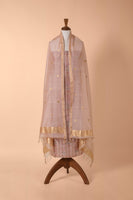 Handwoven Pink Chanderi Suit Piece