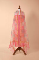 Handwoven Peach Linen Suit Piece