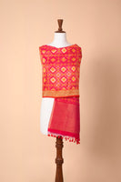 Handwoven Pink Silk Dupatta
