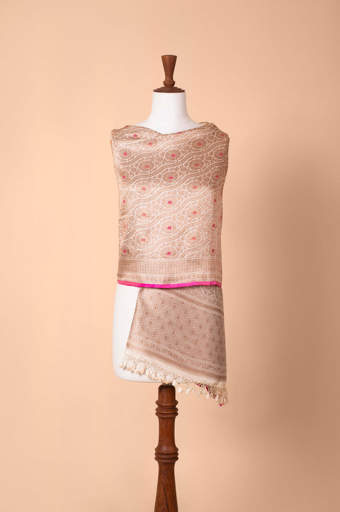 Handwoven Gold Silk Dupatta