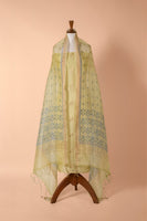 Handwoven Green Chanderi Suit Piece