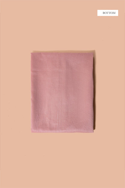 Handwoven Pink Chanderi Suit Piece