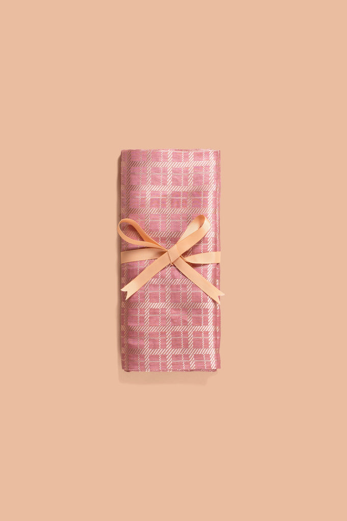 Handwoven Pink Silk Blouse Fabric