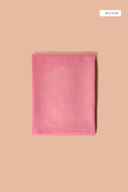 Handwoven Pink Linen Suit Piece