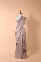 Handwoven Mauve Silk Sari