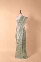 Handwoven Green Silk Sari