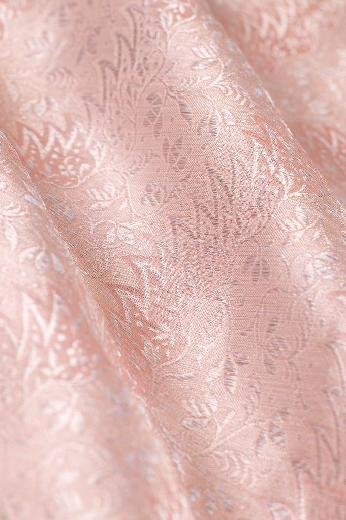 Handwoven Pink Silk Blouse Fabric