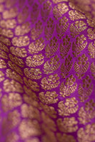 Handwoven Purple Silk Blouse Fabric