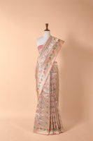Handwoven Pink Silk Sari