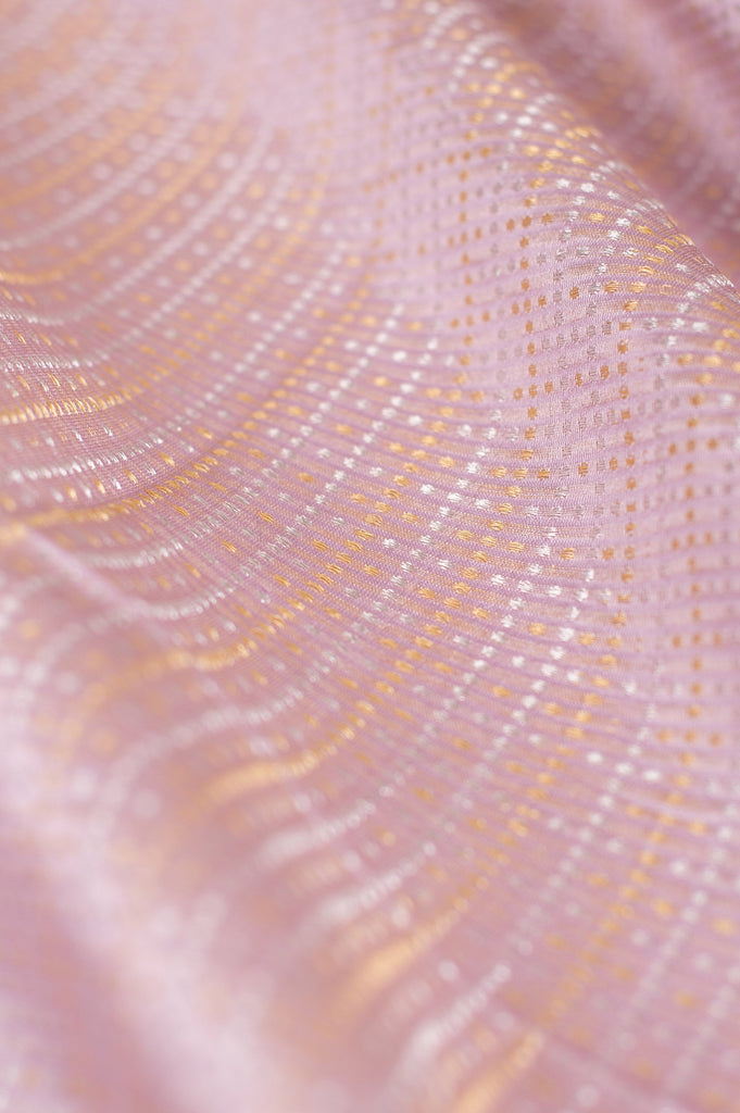 Handwoven Mauve Silk Blouse Fabric