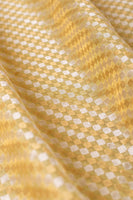 Handwoven Yellow Tissue Blouse Fabric
