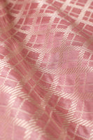 Handwoven Pink Silk Blouse Fabric
