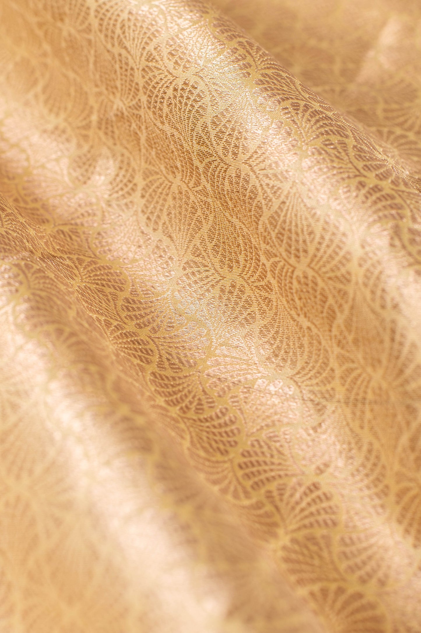 Handwoven Gold Silk Blouse Fabric