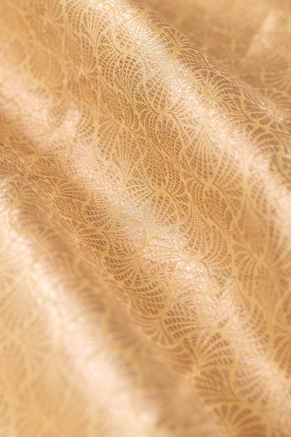 Handwoven Gold Silk Blouse Fabric