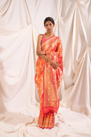 Handwoven Pink Silk Saree