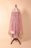 Handwoven Pink Silk Suit Piece