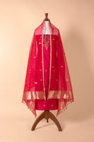 Handwoven Pink Silk Suit Piece