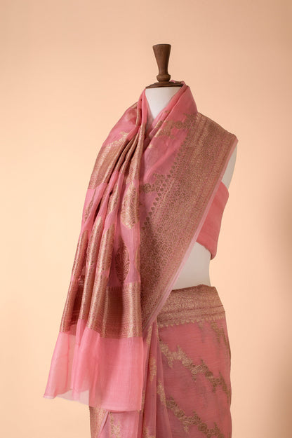 Handwoven Pink Sari Gift Box