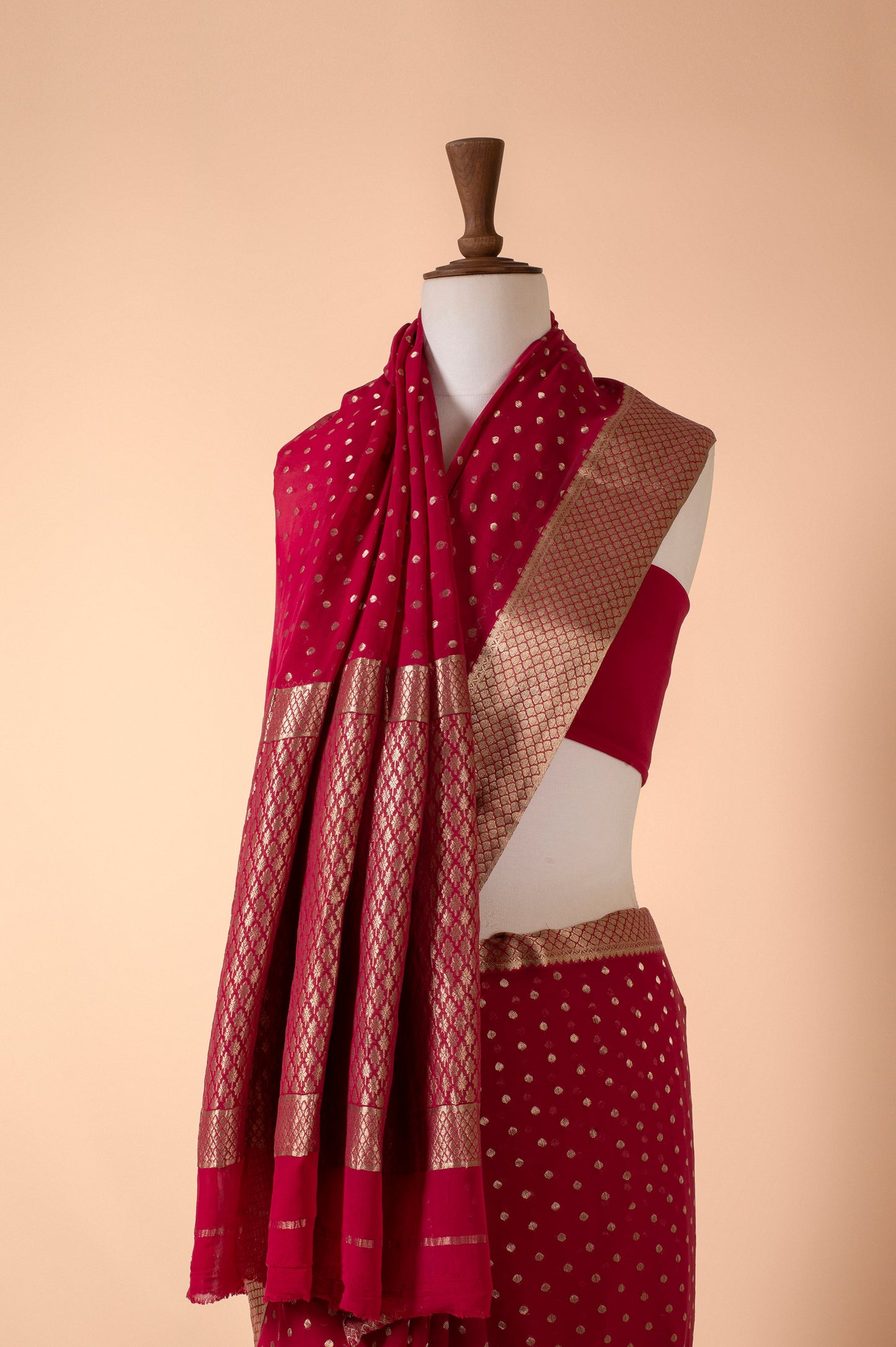 Handwoven Red Sari Gift Box