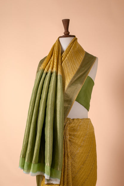 Handwoven Yellow Sari Gift Box