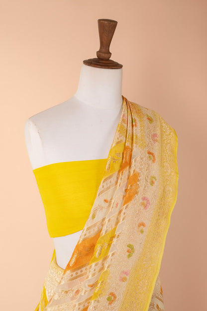 Handwoven Yellow Sari Gift Box