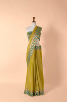 Handwoven Green Tussar Sari