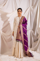 Handwoven Purple Silk Dupatta