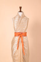 Handwoven Orange Silk Belt