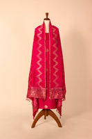 Handwoven Pink Silk Suit Piece