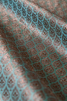 Handwoven Green Silk Blouse Fabric