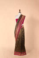 Handwoven Black Silk Saree