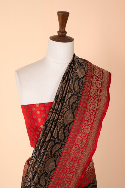 Handwoven Black Silk Saree