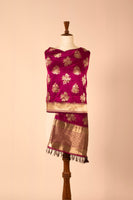 Handwoven Purple Silk Dupatta