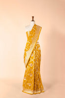 Handwoven Yellow Silk Sari