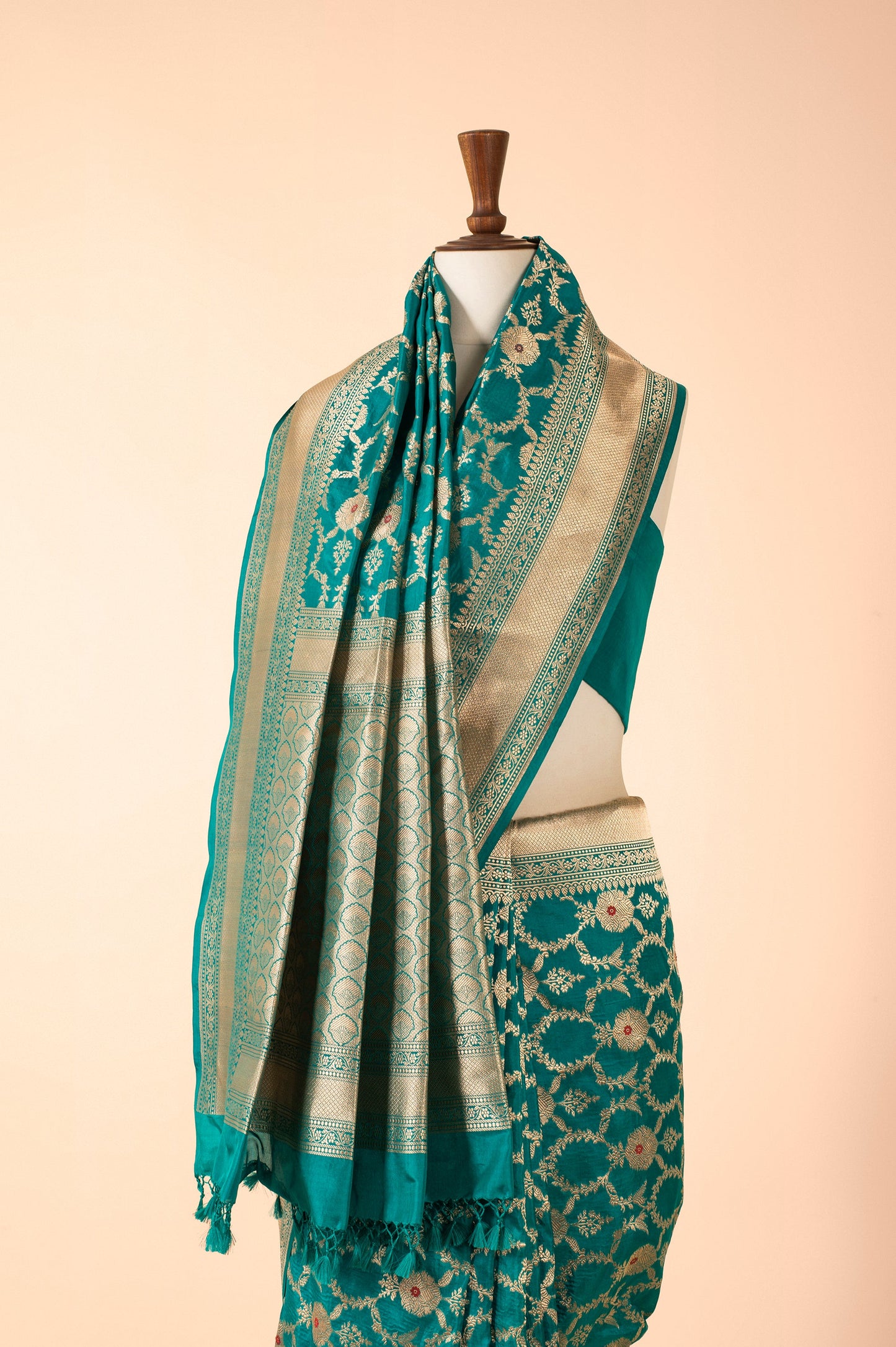 Handwoven Blue Silk Saree