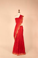 Handwoven Red Silk Saree
