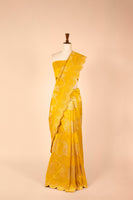 Handwoven Yellow Silk Sari