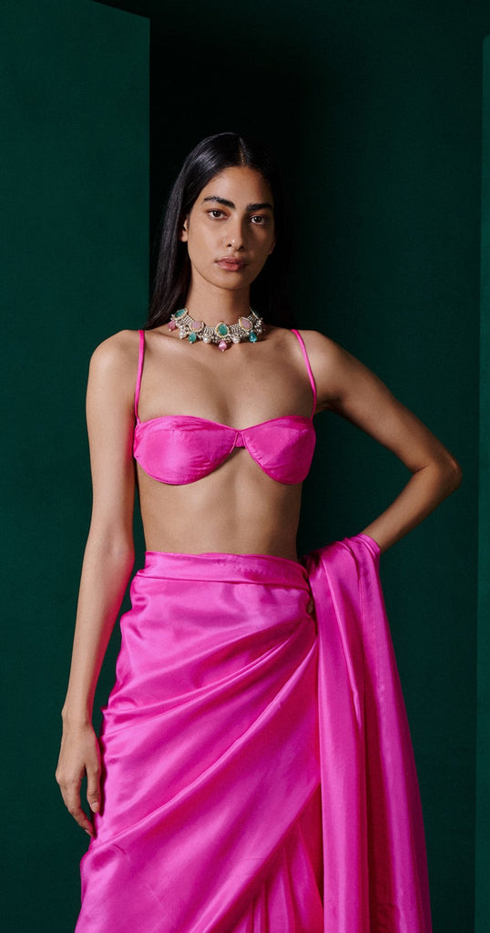 Ekaya Pink Bralette Blouse